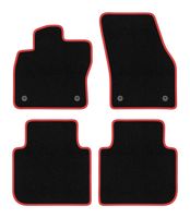 Dywaniki welurowe CARLUX-RED do Volkswagen Tiguan Allspace 2017- czarne