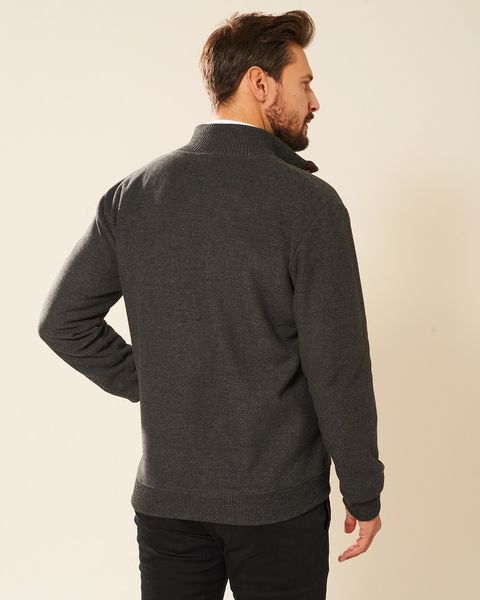 Sweter męski bawełniany antracyt Deville Rozmiar - M zdjęcie 2