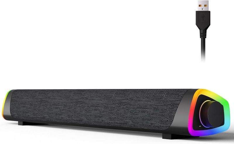 SoundFlow Głośnik USB RGB Bluetooth Komputerowy R30 Stereo zdjęcie 1
