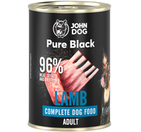JOHN DOG Pure JAGNIĘCINA 96% mięsa mokra karma przysmak psa puszka 400g