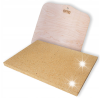 KAMIEŃ SZAMOT DO PIZZY SZAMOTOWY 40x30cm 3 cm GRUBY + ŁOPATKA + EBOOK!