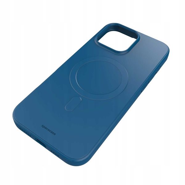 Spacecase Silicone Magnetic Case Iphone 16 Pro Blue zdjęcie 7