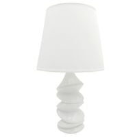 LAMPA STOŁOWA BIAŁA LAMPKA NOCNA NOWOCZESNA GLAMOUR