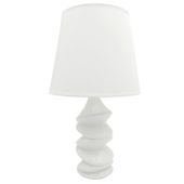 LAMPA STOŁOWA BIAŁA LAMPKA NOCNA NOWOCZESNA GLAMOUR