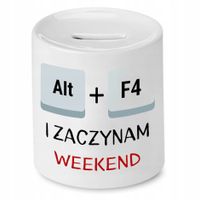 Skarbonka Informatyka Programisty Zaczynam Weekend Z Nadrukiem Ze Zdjęciem