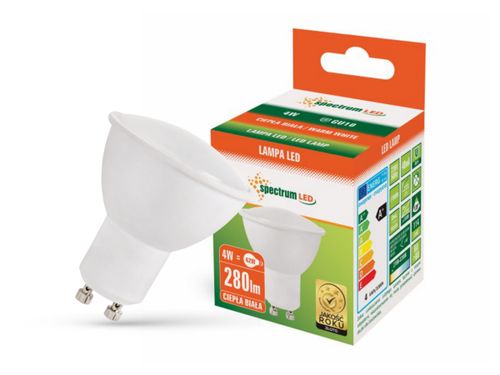 Żarówka LED GU10 4W 230V ciepła WW WOJ13259 SPECTRUM na Arena.pl