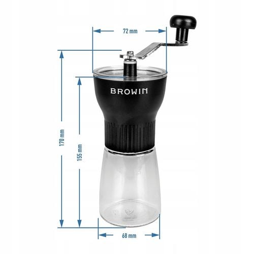 Młynek DO KAWY mielenia SOLI ziaren przypraw ręczny na Arena.pl