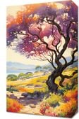 Obraz 30x50cm Kolorowy Zmierzch nad Doliną
