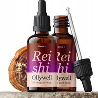 Polska Lakownica żółtawa Ollywell Reishi Krople Moc Ekstrakt Adaptogen