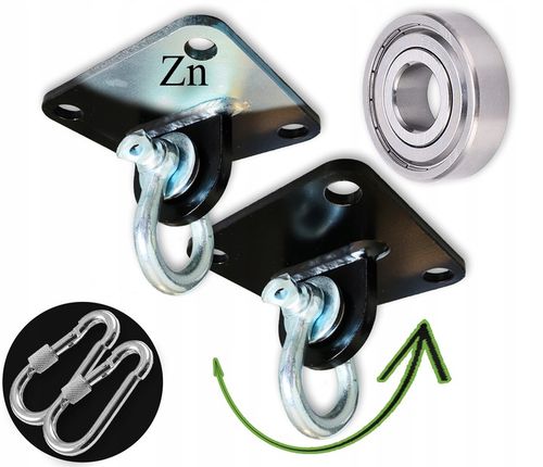 Mocowanie huśtawki z łożyskiem szekla do huśtawek hamaków foteli wiszących na Arena.pl