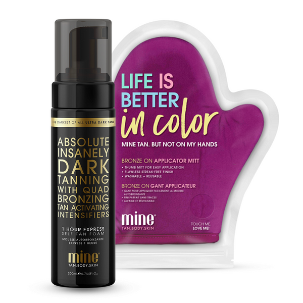 MineTan Absolute Ultra Dark Pianka Samoopalająca + Rękawica zdjęcie 1