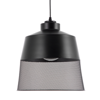 Lampa wisząca metalowa czarna MUGA