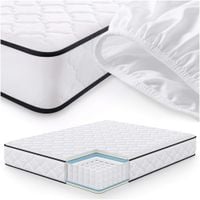 Materac sprężynowy z ochraniaczem 7-strefowy H3 160x200 cm