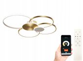 Lampa TOKIO VI sufitowa LED plafon żyrandol okrąg ring Tuya 90W Wobako