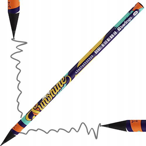 Ołówek Z Czarnego Drewna Hb  Groovy Mix Kol A'72 na Arena.pl