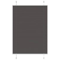 Roleta plisowana czarna 85x100 cm Szerokość tkaniny 84,4 cm