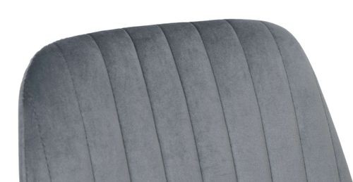 Krzesło welurowe LORIENT VELVET grafitowe na Arena.pl