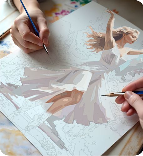 Obraz do malowania po numerach 40x50 cm Massido Tańcząca Kobieta na Arena.pl