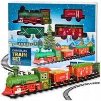 POCIĄG Kolejka Delux z oświetleniem dźwiękiem ŚWIĄTECZNA