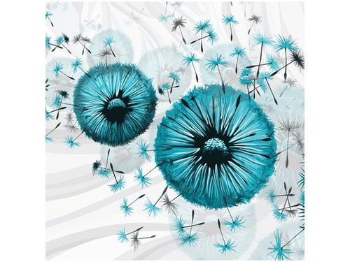 40CM 40CM OBRAZEK TURKUSOWE DMUCHAWCE 4 DRUK PŁÓTNO OBRAZ na Arena.pl