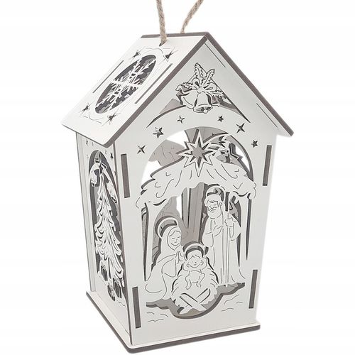 LAMPION na RORATY drewniany JAKOŚĆ BIAŁY na Arena.pl