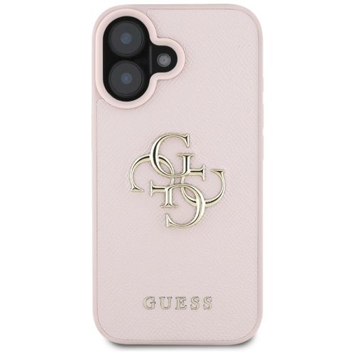 Etui Guess Grained Big 4G Logo Small     Classic Logo do iPhone 16 różowy na Arena.pl