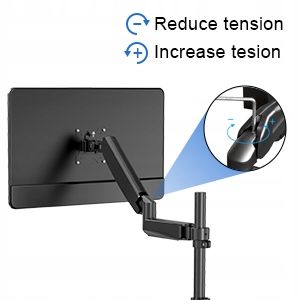 Podstawa obrotowa ze sprężyną gazową dla dwóch monitorów LCD 13-32 cale 9kg na Arena.pl