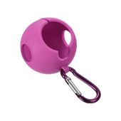 Czerwono-różowy Silikonowy Chwytak do Piłek Golfowych z Karabińczykiem