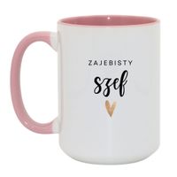 Duży Biało-Różowy 450 ml