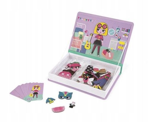 Układanka magnetyczna Magnetibook Kostiumy Dziewczynka dla dzieci 3+, Janod na Arena.pl