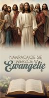Baner religijny 200x100 cm duży wybór Z miłością ku nawróceniu
