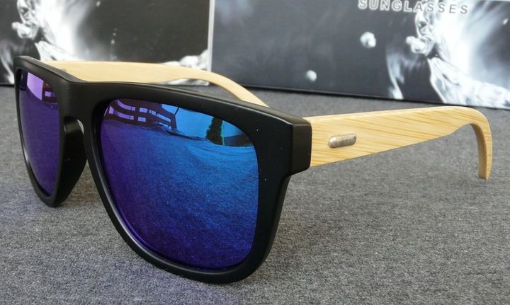 OKULARY DREWNIANE POLARYZACYJNE LUSTRZANKI ETUI UV zdjęcie 4