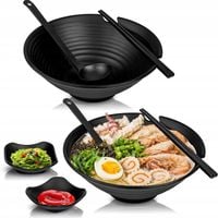 MISKI DO RAMEN BOWL ZUPY ZESTAW NACZYŃ JAPOŃSKI DLA DWÓCH OSÓB ELEGANCKI