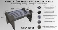 GRILL SKŁADANY LEKKI SZYBKI MONTAŻ