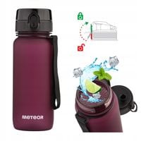 BUTELKA BIDON NA WODĘ 650ml TRITAN Z SITKIEM USTNIKIEM UCHWYTEM