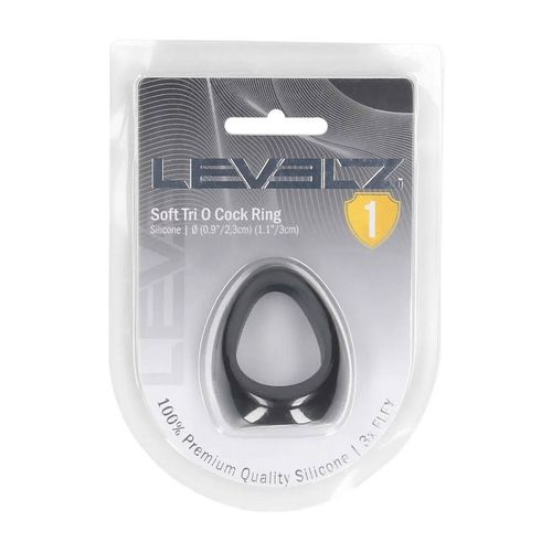 Soft Tri O Silicone Cockring - Black na Arena.pl