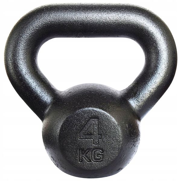 Kettlebell żeliwny odważnik kula kettle 4kg zdjęcie 1