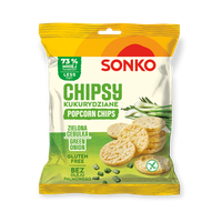 Sonko Chipsy kukurydziane o smaku zielonej cebulki 20 g