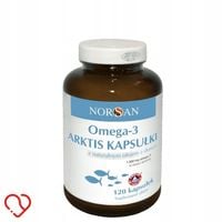 Norsan Omega-3 Arktis TRAN OLEJ RYBI Z DORSZA Omega ODPORNOŚĆ 120kaps