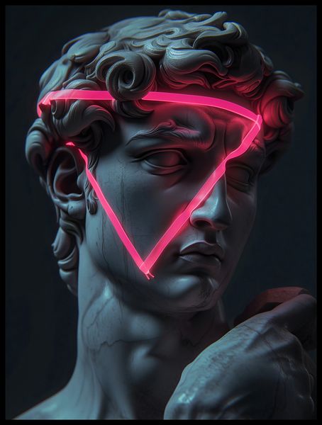 Plakat 60x80cm Neonowy Renesans zdjęcie 2