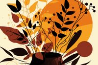 Plakat 45x30cm Bukiet Owoców