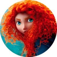 Opłatek na tort Urodziny Merida Waleczna Postać