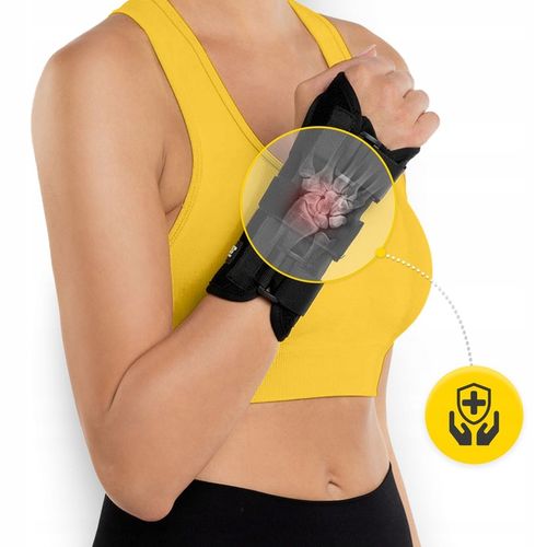 STABILIZATOR NADGARSTKA ORTEZA USZTYWNIAJĄCA SZYNA REGULOWANA LEKKA PRAWA na Arena.pl