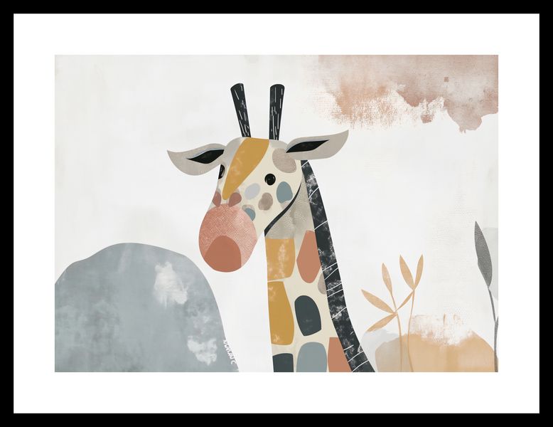 Plakat 35x25cm Żyrafa Bambino zdjęcie 3