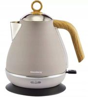 Czajnik elektryczny Bezprzewodowy OBROTOWY 1,7 L Stalowy KLAUSBERG BEŻOWY