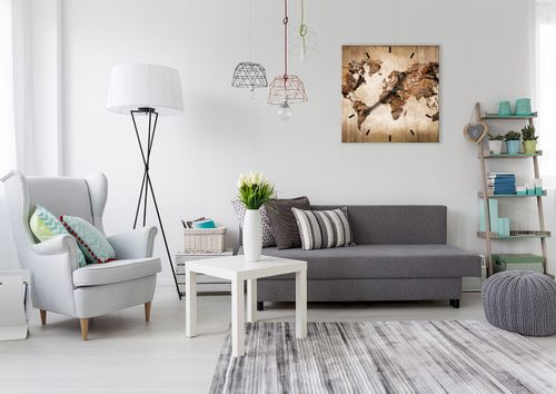 Zegar Ścienny - Mapa Kontynenty - 60X60 Cm - C3Ac60X60-3590 na Arena.pl