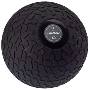 Avento Piłka slam ball z teksturowaną powierzchnią, 8 kg, czarna