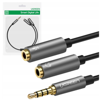 rozdzielacz audio aux ugreen av141 kabel mini jack 3,5 mm (męski) do