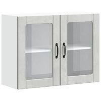 Szafka ścienna kuchenna ze drzwiami, Lucca, szarość betonu