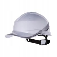 Kask Hełm ochronny roboczy z daszkiem Basetball Diamond V Delta Plus Biały